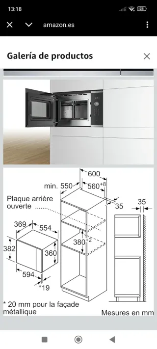 Microondas Bosch para piezas