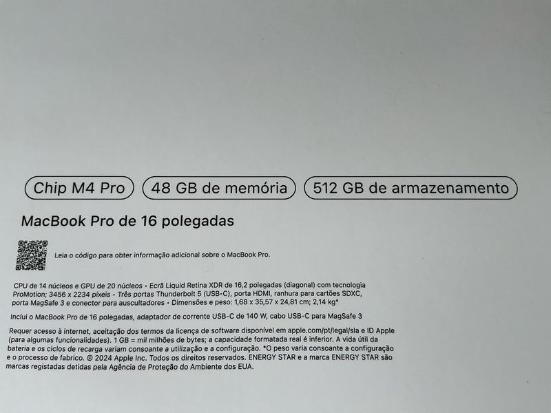 MacBook Pro 16 M4 48/512GB Negro afbeelding 3
