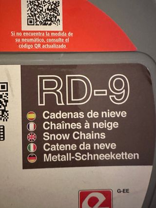 Cadenas de coche sin estrenar