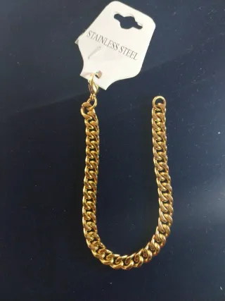 Pulsera dorada acero inoxidable