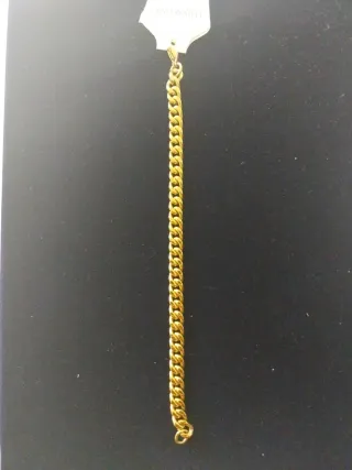 Pulsera dorada acero inoxidable