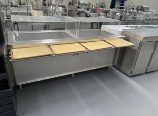 Mesa buffet acero inoxidable
