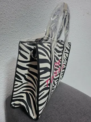 Bolso Tote Bag Cebra Nuevo con Etiqueta