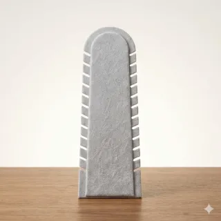 Expositor Joyas Terciopelo Gris 10 unidades