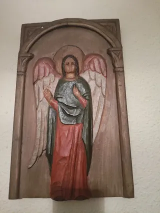 Cuadro tallado San Gabriel años 60