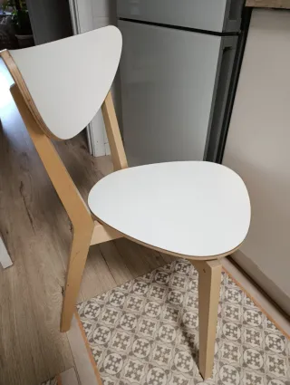 Mesa y 4 Sillas Comedor Cocina Madera