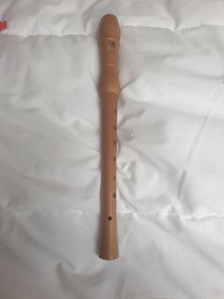 Flauta dulce de madera