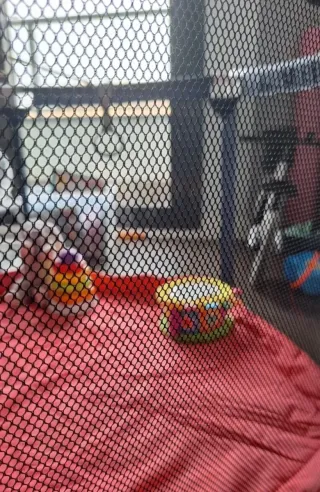 Parque infantil con alfombra