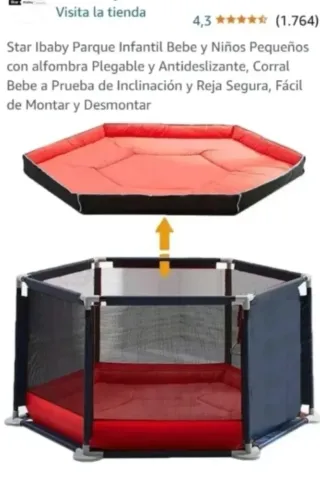 Parque infantil con alfombra