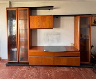 Mueble modular madera natural 316cm