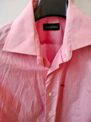 Camisa Pedro del Hierro Rosa Cuadros XL