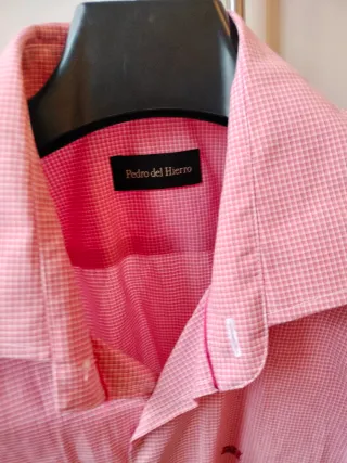 Camisa Pedro del Hierro Rosa Cuadros XL