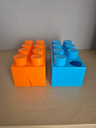 Ladrillos de construcción de colores