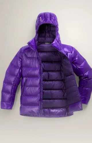Plumas Arc'teryx 1000 Cuins Morado