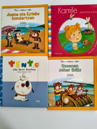 Lote de 4 libros en euskera