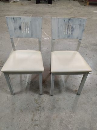 Juego de 2 sillas estilo chalk paint