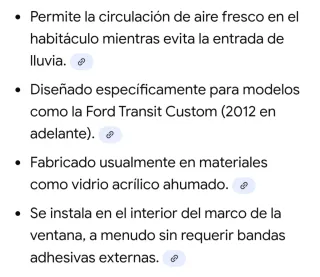 Deflectores de viento para coche