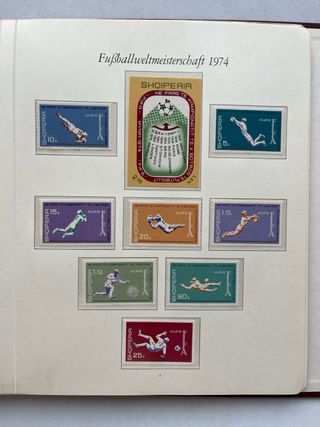 Álbum Sellos Mundial Fútbol 1974 Nuevos MNH 27 PAG