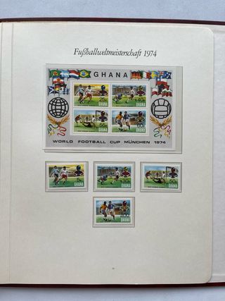 Álbum Sellos Mundial Fútbol 1974 Nuevos MNH 27 PAG