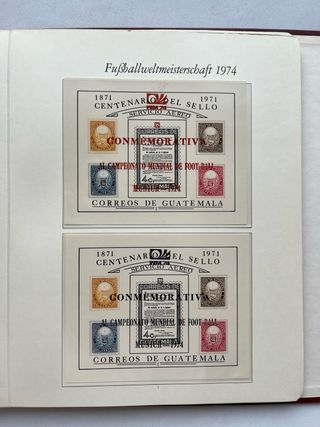 Álbum Sellos Mundial Fútbol 1974 Nuevos MNH 27 PAG