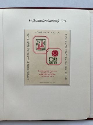 Álbum Sellos Mundial Fútbol 1974 Nuevos MNH 27 PAG