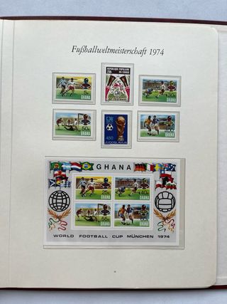 Álbum Sellos Mundial Fútbol 1974 Nuevos MNH 27 PAG