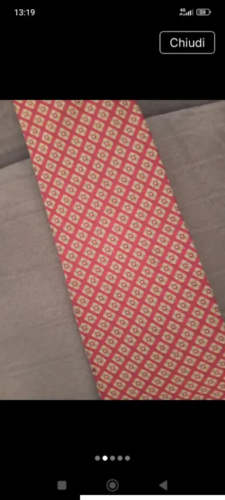 Cravatta Giorgio Armani Seta Rossa