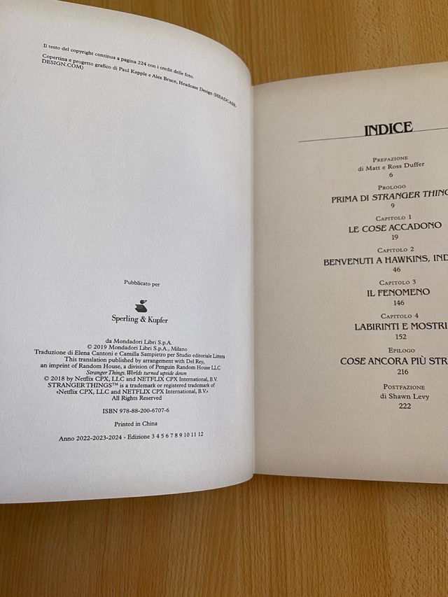 Stranger Things il libro ufficiale serie Netflix