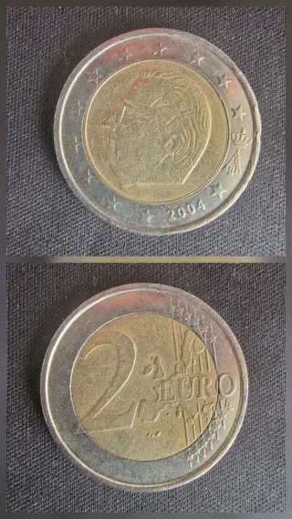 Moneda 2€ Bélgica 2004 Rara