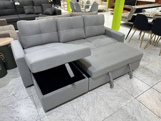 Sofá Cama 3 Plazas Gris Claro - Nuevo Bilbao