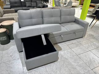 Sofá Cama Bilbao - Gris Claro Robusto - Nuevo