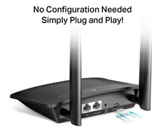 Router TP-Link Negro con Antenas