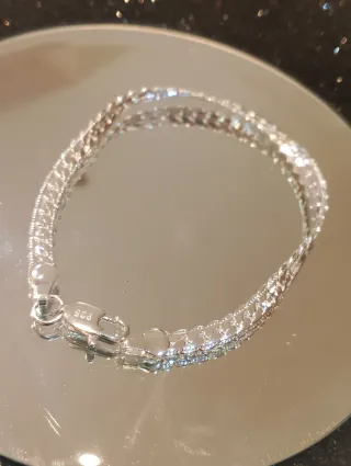 Pulsera Plata Diseño Serpiente 925