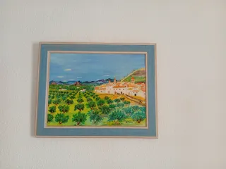 Cuadro Decoración Paisaje Pueblo