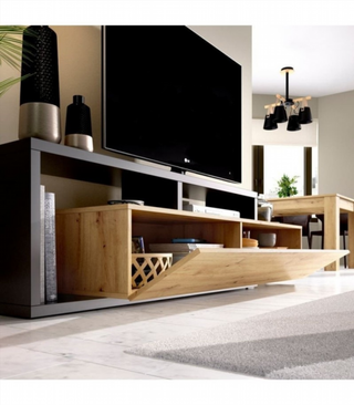 Mueble Bajo TV Kram 165 Cm. Grafito/Nordic