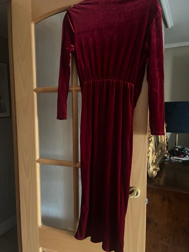 2 Vestidos Terciopelo Midi Sin Estrenar