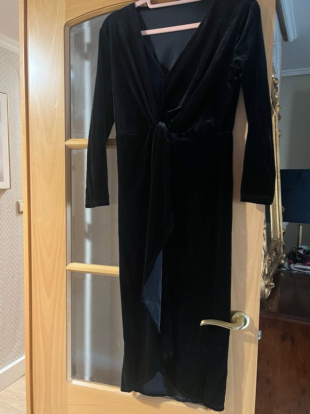 2 Vestidos Terciopelo Midi Sin Estrenar