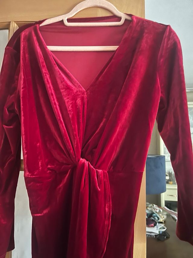 2 Vestidos Terciopelo Midi Sin Estrenar