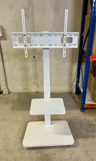 Soporte TV con ruedas y estantes