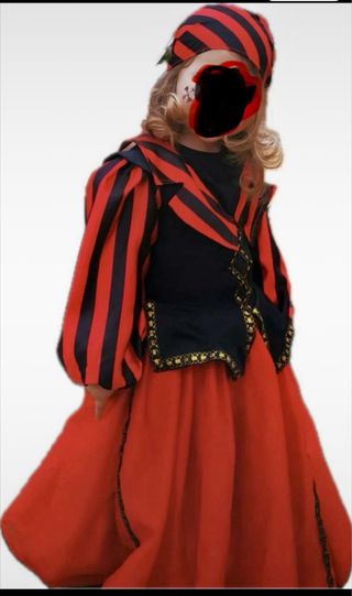 Disfraz Dama Pirata Corsaria 4 años