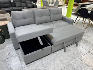 Sofá Cama BCN - Gris Claro Minimalista - Nuevo