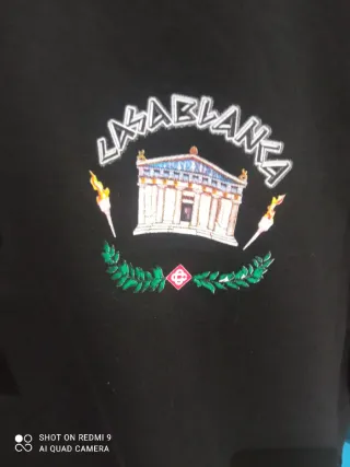 Sudadera Casablanca ( Tennis Club) Negra ORIGINAL