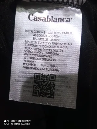 Sudadera Casablanca ( Tennis Club) Negra ORIGINAL