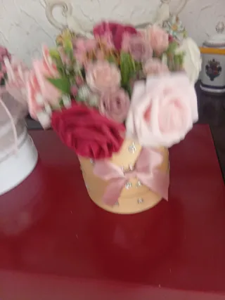 Arranjo de flores artificiais novo