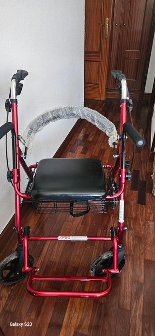 Andador Rollator Clasic Duo Rojo