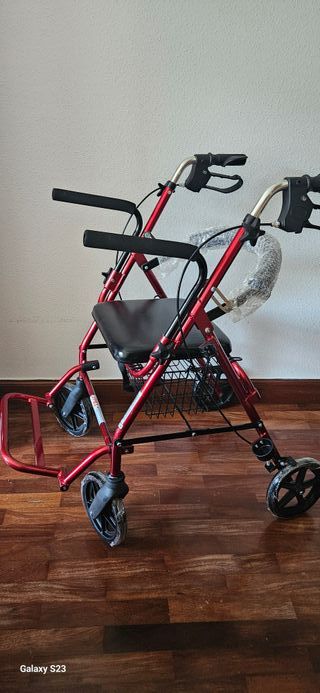Andador Rollator Clasic Duo Rojo