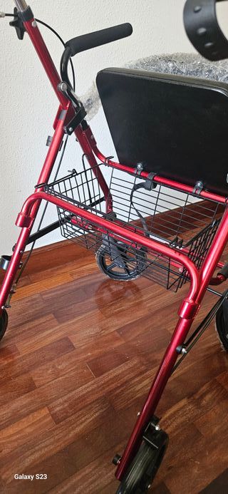 Andador Rollator Clasic Duo Rojo
