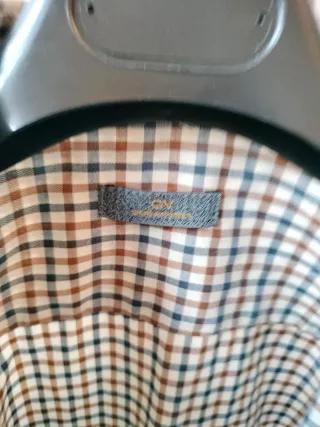 Camisa GV cuadros manga larga