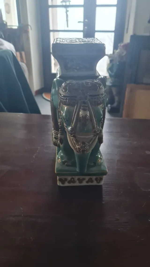 Statuetta Elefante Ceramica