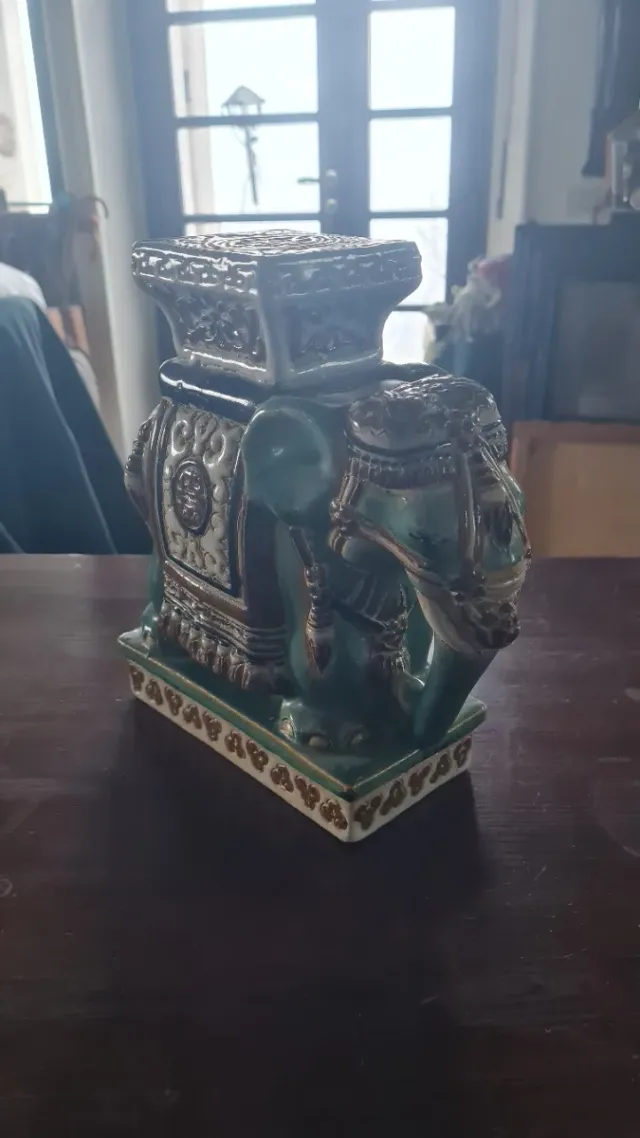 Statuetta Elefante Ceramica